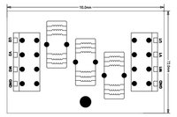 Support anti-interférence EMI pour moteur asynchrone triphasé 380V, filtre de ligne électrique CA monté sur rail pour PLC