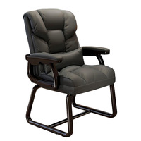 Chaise de bureau ergonomique, siège confortable de style canapé, hauteur réglable, fonction inclinable, structure en métal, luxe