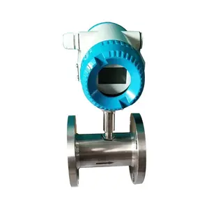 Water Flow Meter Sensor Flow Switch Meter Stainless Steel 1/2 inch for oil Turbine Type Flow Meter