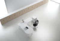 Poste de travail modulaire ergonomique moderne en panneaux de bois pour 6 personnes, idéal pour les bureaux scolaires et les bâtiments commerciaux - Vente en gros 2026