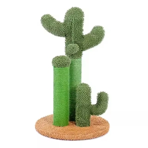 Penggaruk kucing tinggi dalam ruangan, mainan bola gantung tempat cakar kucing bungkusan Sisal untuk kucing besar dan anak kucing - Product Image 1