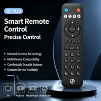 Telecomando IR OEM ODM RCT030 a 30 Tasti con Pulsanti in Silicone Compatibile con Android Box, Logo Personalizzabile e Funzioni Personalizzabili Disponibili