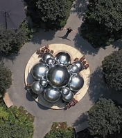 Boule métallique gonflable décorative boule miroir gonflable ballons métalliques grandes boules gonflables brillantes