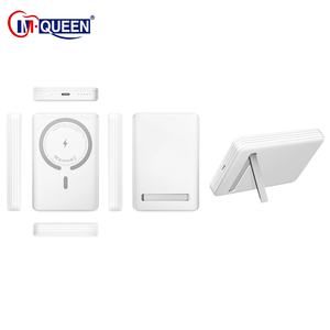 Batterie externe portable ultra-mince de haute qualité 5000mAh 10000MAH en alliage d'aluminium avec chargeur magnétique sans fil pour téléphone - Product Image 4