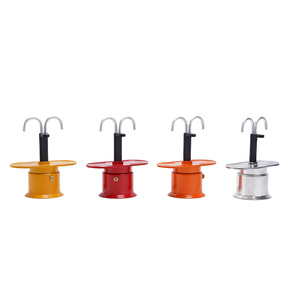 Cafetera Italiana para el Hogar, Cafetera Espresso para Exteriores, Cafetera <span class=keywords><strong>Moka</strong></span> de Doble Tubo, <span class=keywords><strong>Mini</strong></span> Cafetera de Aluminio de Grado Alimenticio para 2 Tazas - Product Image 2
