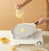 Panci Pancake aluminium antilengket kualitas tinggi wajan Crepe antilengket wajan datar kue