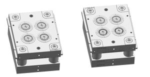 बेस प्लेट 50,000 1,000,000 शॉट्स के लिए ओम गंध उच्च परिशुद्धता प्लास्टिक इंजेक्शन मोल्ड आधार बहु-गुहा - Product Image 2