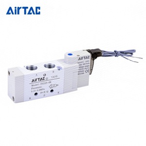 วาล์วแม่เหล็กไฟฟ้า Airtac รุ่น 5V110-06 แรงดันไฟฟ้ากระแสตรง 24V ขนาด 1/4 นิ้ว วาล์วควบคุมแก๊สแบบไพล็อต - Product Image 5