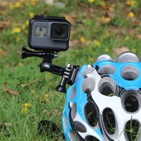 Untuk Aksesori GoPro Hero 13 5-panjang lurus pendek bersama adaptor dudukan Tripod Set Aluminium untuk DJI untuk Xiaomi Yi lain