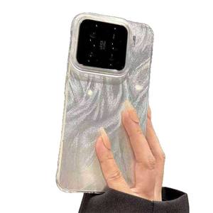 Funda para Teléfono Xiaomi Civi3, Colorida, Plateada, Serie IMD, Patrón de Ondas de Agua, Funda con Orificio Grande - Product Image 2