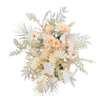 Ensemble de Décoration Florale de Mariage en Soie Artificielle Tonifiée : Arches Florales, Arrangements d'Allée, Accents d'Angle, Guirlandes Suspendues