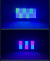 Lumière stroboscopique à 8 segments avec 960 LED, boîtier en aluminium, effet de scène pour diffusion en direct, bar, éclairage DJ