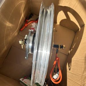 Kit moteur de moyeu pour vélo, 17 pouces, 72V, 1500W, sans balais, à aimant permanent, pour roue arrière de scooter électrique, avec <span class=keywords><strong>frein</strong></span> à tambour, étanche IP65 - Product Image 2