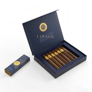 Caja de cigarros rígida de lujo de diseño personalizado Premium Lipack, caja magnética de cartón para envoltura de cigarros - Product Image 2