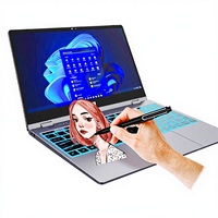 Ordinateur portable professionnel léger et portable N100 Business Office YOGA, Windows 10, 13 pouces, Full HD, mini ordinateur professionnel
