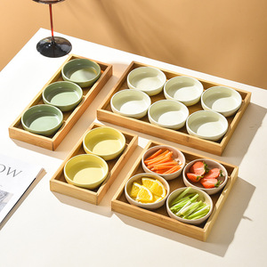 Assiette à neuf compartiments de style minimaliste moderne, compatible micro-ondes, pour assaisonnements, sushis, sauces japonaises, idéale pour la restauration - Product Image 3