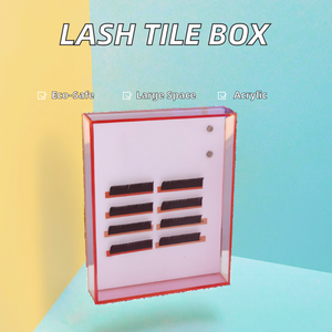 กล่องอะคริลิคใส่ขนตาปลอมแบบมีฝาปิด ความจุเยอะ พร้อมโลโก้สั่งทำได้ อุปกรณ์เสริมความงาม - Product Image 3