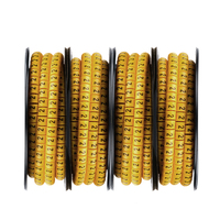 Marqueur de câble électrique en PVC de type clip EC 0 à 9 A à Z