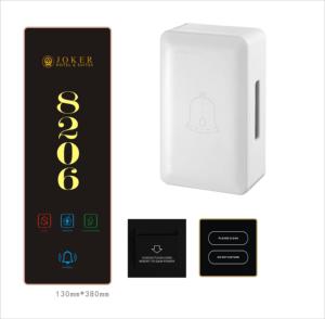 Placa de número de habitación LCD electrónica de Hotel con sistema DND con logotipo de Hotel personalizable Placa de puerta de Hotel - Product Image 1