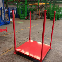 Étagère à palettes empilable, étagère de stockage de pneus, étagère de stockage d'entrepôt, acier galvanisé, poteaux amovibles, haute capacité de charge, taille personnalisée
