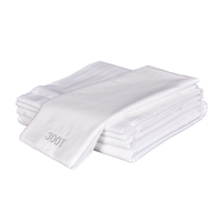 Parure de lit hôtelière en coton blanc 300TC à prix avantageux – Housse de couette et draps d'hiver