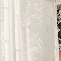 Vente directe d'usine Rideau occultant moderne en jacquard rayé blanc transparent noir isolant thermique 100% polyester pour toutes les saisons