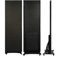 Écran d'affichage publicitaire intelligent portable P2.5, affichage LED couleur pleine, avec CMS piloté par l'IA, haute luminosité, design pliable