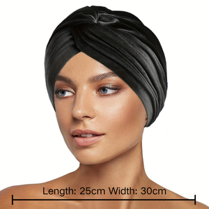 Pañuelo de diadema de terciopelo elástico para mujer personalizado al por mayor-Chemo <span class=keywords><strong>Cancer</strong></span> Headwear - Product Image 3