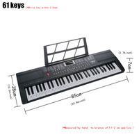 Custom Musical Instruments BD-663 61 Keys Electronic Keyboard Piano Electronic Musical Keyboard Kid's Toy Instrument As Gift