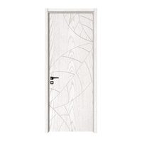 Porte coulissante en bois finition moderne avec PVC/MDF pour salon, maison et hôtel, garantie 1 an