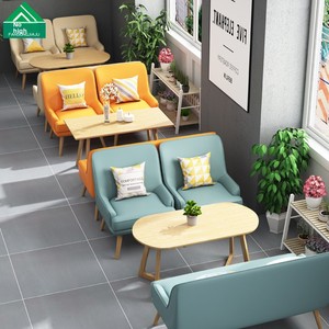 Set di Mobili per Ristoranti in Legno Massello Stile Nordico per Negozi di Tè, Tavoli e Sedie per Caffetterie, Divani da Pranzo, Bar e Pasticcerie - Product Image 3