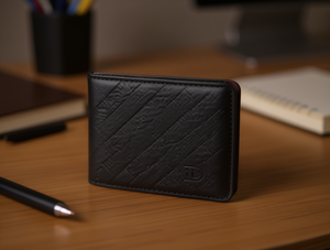 Portafoglio da uomo Jd da 7 pollici in materiale PU con design a rilievo, stile minimalista, adatto come regalo - Product Image 2