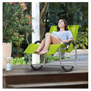 Aluminum <b>Foldable</b> Sun Lounger Garden Patio Beach Swimming Poolside Leisure Chair - Product Image 2