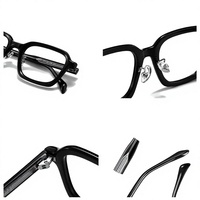 Lunettes anti-lumière bleue carrées 2026 – Montures optiques carrées faites à la main avec monture épaisse pour verres correcteurs