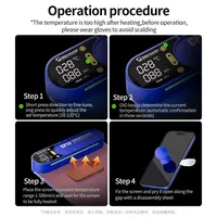 Tapis de séparation chauffant en silicone MECHANIC CP14+ pour le retrait d'écrans LCD de téléphones portables et iPad – Outil de réparation