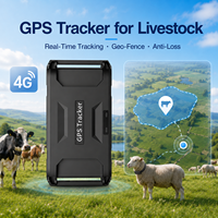 Collier GPS pour Bétail avec Historique de Navigation, Alarme de Batterie Faible, Traceur GPS Bétail Beidou LBS, Localisateur d'Animaux Antichoc Compatible PC
