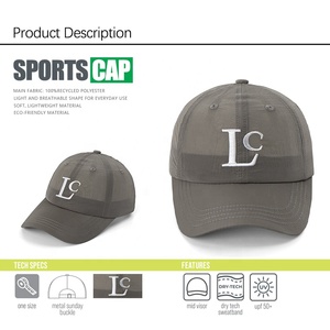 Chapeau de <span class=keywords><strong>golf</strong></span> en polyester de sport respirant casquette de baseball vierge personnalisée chapeau de course à bord incurvé casquette de camp de logo de broderie personnalisée - Product Image 5