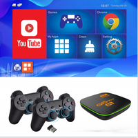 Boîte de jeu SYTA G15 Pro HD 6K G5 Console de télévision intelligente avec manette sans fil 4K HD Android TV Box Type de prise EU US Japon