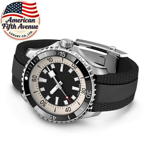 Reloj Mecánico Automático de Lujo para Hombre 7A, Estilo Super Ocean, Manecillas Cuadradas, Escala Luminosa, Esfera Grande Azul y Blanca, Estilo Breitlin - Product Image 3