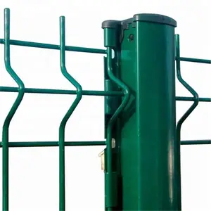 3D网状围栏焊接花园围栏面板室外3D方形柱粉末涂层焊丝3D围栏