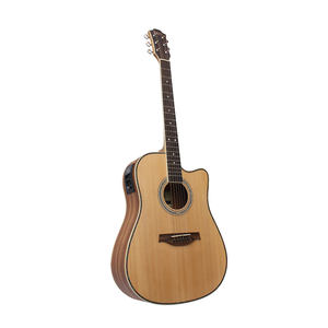 Guitarra Acústica Folclórica IRIN de 41 Pulgadas de Madera de Cebra Especial Personalizable al por Mayor con Ecualizador Electroacústico - Product Image 3