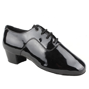 Chaussures <span class=keywords><strong>de</strong></span> <span class=keywords><strong>danse</strong></span> Salsa latine en cuir verni noir confortables pour hommes Zapatos <span class=keywords><strong>De</strong></span> Baile taille US 4.5-13.5 hauteur <span class=keywords><strong>de</strong></span> talon 4cm garçons - Product Image 4