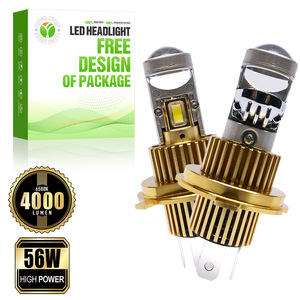 Projecteur compact MP7A, lentille de projecteur mini, 56W, 4000Lm, 6500K, phares LED H11 pour motos et distributeurs mondiaux de sports motorisés - Product Image 1