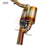 Échappement arrière SDO Burnt Golden Titanium pour Mercedes-Benz AMG E63 E63S W212 5.5T 2012-2016, silencieux à soupape de performance