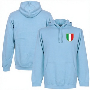 Napoli for Autumn <b>Retro</b> Long-Sleeved Hooded Pullover Knitted Football <b>Sweatshirt</b> Letter Pattern Cotton Men's Training Suit - Product Image 3