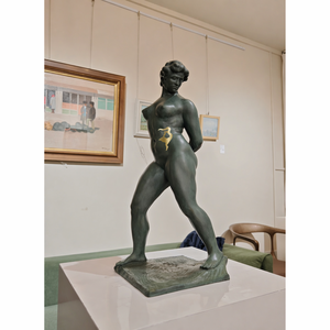 Sculpture en bronze du Guerrier de Montauban par <span class=keywords><strong>Antoine</strong></span> Bourdelle, technique de moulage de 5 mm d'épaisseur, art métallique - Product Image 6