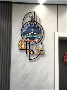 Horloges murales en acrylique de style nordique créatif, design original, best-seller, pour la décoration de la maison et de la chambre à coucher - Product Image 2