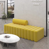 Chaise longue moderne pour salon, canapé-lit rembourré, chaise de luxe, tabouret de bout de lit, tabouret pour magasin de vêtements, tabouret pour chaussures