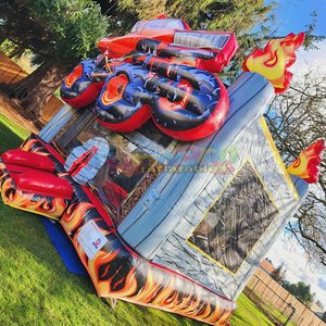 Castillo inflable 3D con diseño de monster truck, de calidad comercial, para niños, castillo hinchable para interiores. - Product Image 3
