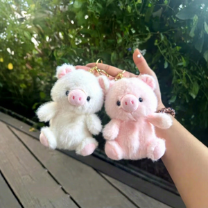 พวงกุญแจตุ๊กตาสัตว์จำลองพรีเมียมขนาด 4 นิ้ว ซีรีส์ Pocket Treasure ของเล่นตุ๊กตาขนนุ่มแบบหนีบกระเป๋า - Product Image 1